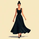 Ananya Panday radiates unparalleled glamour in a dazzling black midi dress.