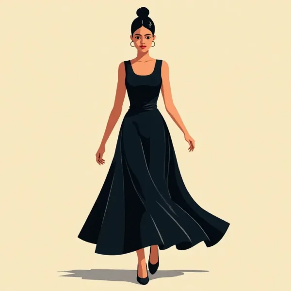 Ananya Panday radiates unparalleled glamour in a dazzling black midi dress.